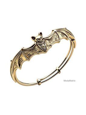 Adjustable Expandable Bat Wing Bangle Bracelet Punk Vintage